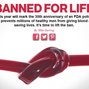 FDA Recommends Lifting Lifetime Ban On Gay Men Donating Blood